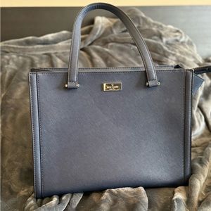 New Condition KATE SPADE regatta court saffiano vita, navy blue